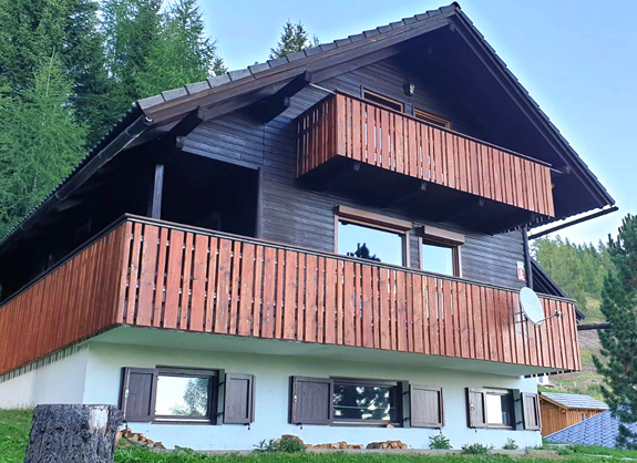 Hütte Falkertsee 26 im Sommer